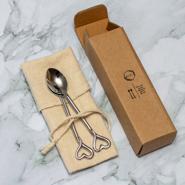 Amour Coffee and Dessert Spoons Set